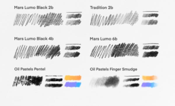 Free 6B pencil and pastel set