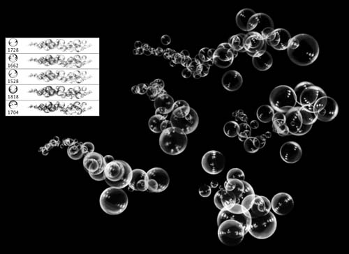 photoshop bubble brushes
