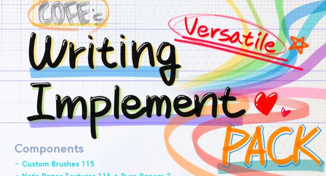 Writing and drawing tool set