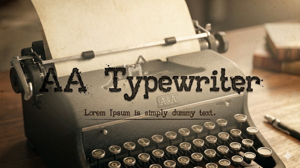 AA Typewriter Font
