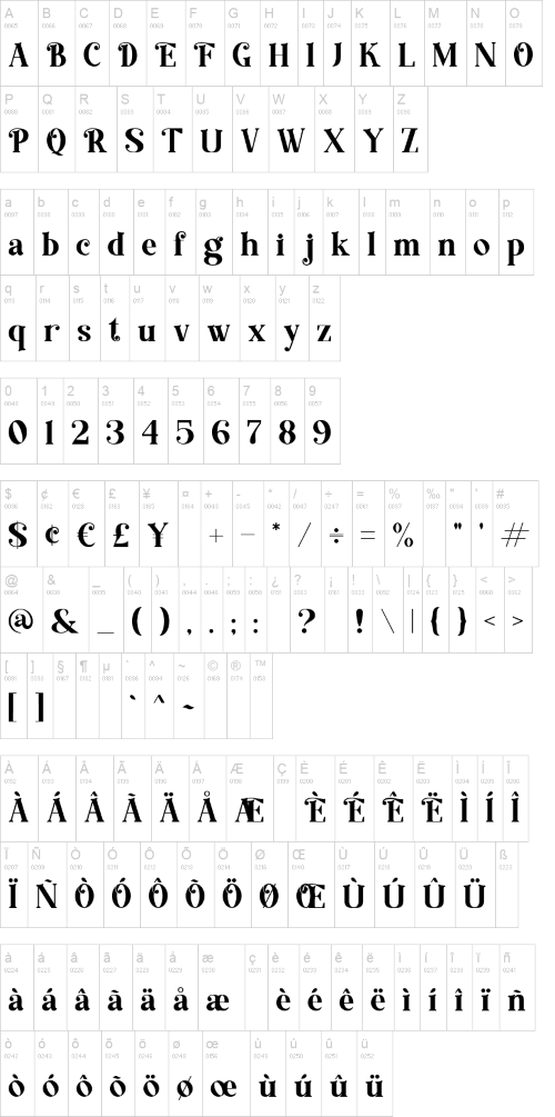 Foremost font